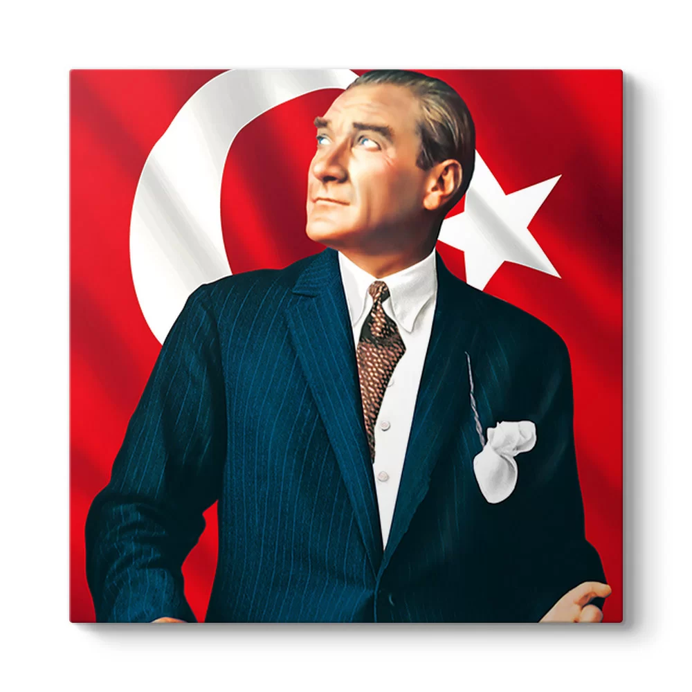 Atatürk Göğe Bakarken Tablosu - Model 3